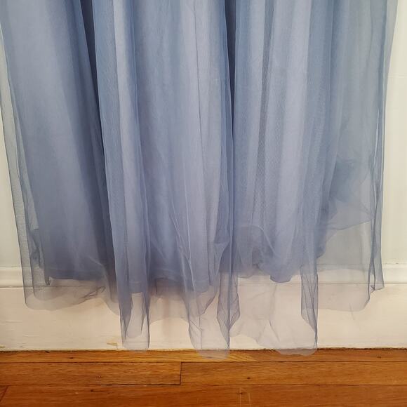Baltic Born Layla Tulle Maxi Dress Whisper Blue Long Sleeve Plus Size 2XL New - Picture 10 of 15